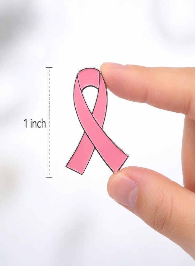C CRYSTAL LEMON Pink Ribbon Pins – 20 Pack, 1 Inch Awareness Lapel Pins with Secure Butterfly Clutch Back for Fundraisers, Team Walks, School & Workplace Events - Image 3