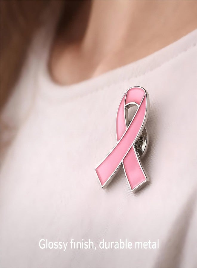 C CRYSTAL LEMON Pink Ribbon Pins – 20 Pack, 1 Inch Awareness Lapel Pins with Secure Butterfly Clutch Back for Fundraisers, Team Walks, School & Workplace Events - Image 4