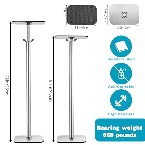 CebraBounze 2 Pack Undermount Sink Support Brackets Adjustable Stainless Steel Sink Support Legs Installation and Repair Kit System for Kitchen Bathroom 1822inches - Image 3