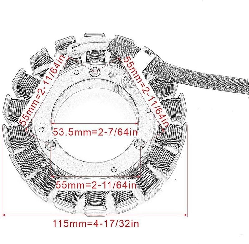 Wivplex Motorcycle Generator Stator Coil for CFMOTO - Image 2