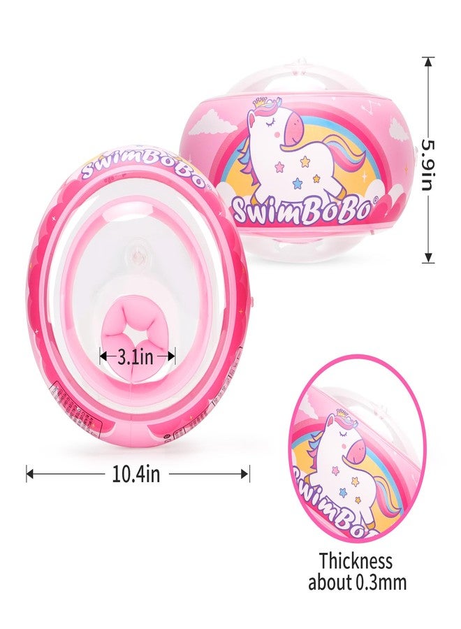 Swimbobo Soft Swimmies Toddler Floaties, Learn-to-Swim Inflatable Pool Floats & Arm Floaties, Swimming Pool Accessories for Kids Aged 3-6 (Pink) - Image 2