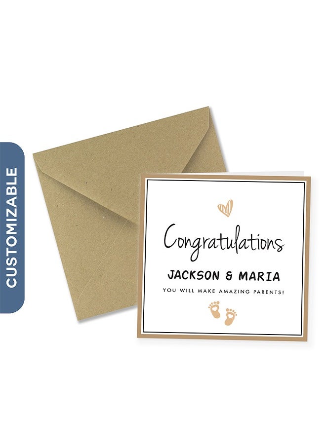 Share the Love Congratulations Personalised Greeting Card  - Image 1
