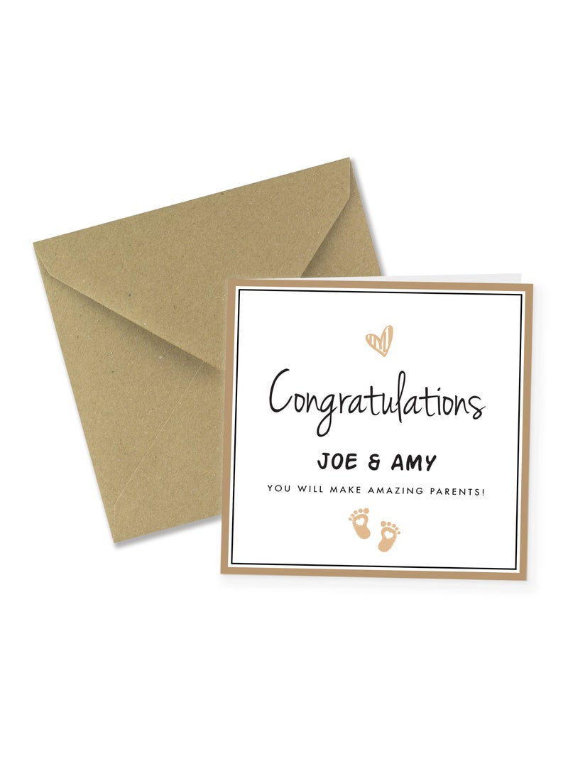Share the Love Congratulations Personalised Greeting Card  - Image 3