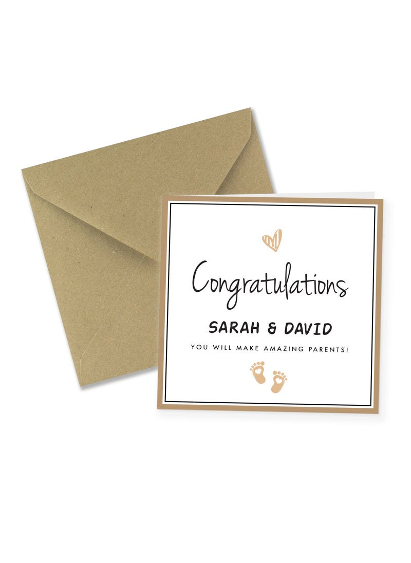Share the Love Congratulations Personalised Greeting Card  - Image 2