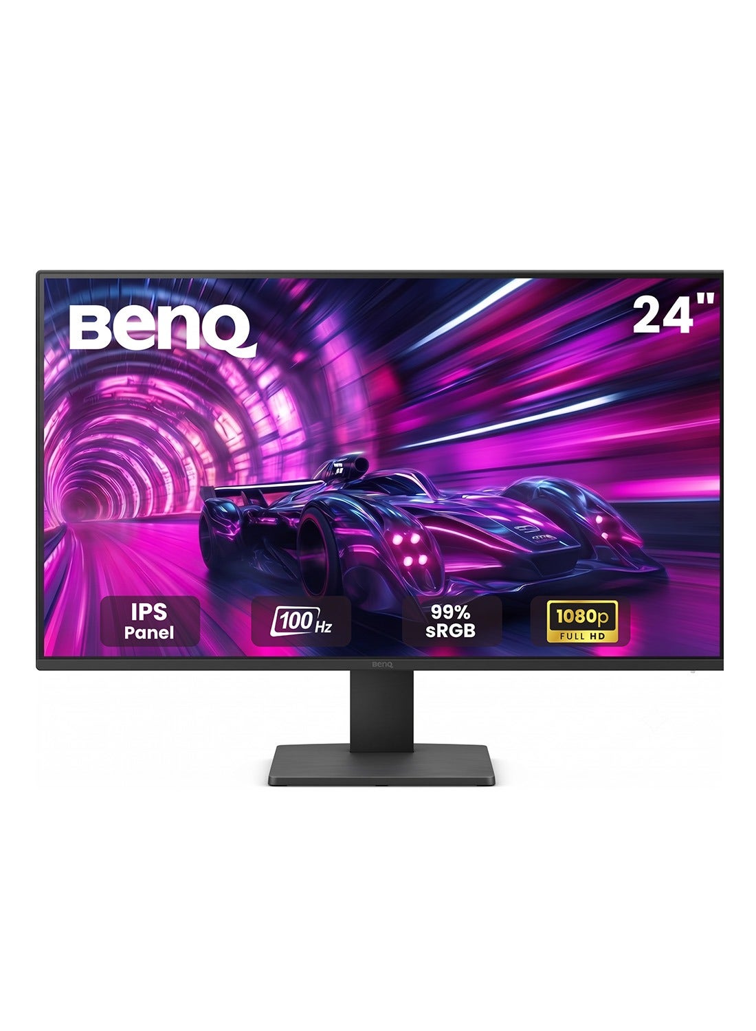 GW2491 24” IPS FHD 1080p 100Hz Home Office Monitor, 99% sRGB, HDMI, Displayport, Ultra Slim Bezel, Flicker Free, Low Blue Light, KSA Version - 3 YEAR WARRANTY Black