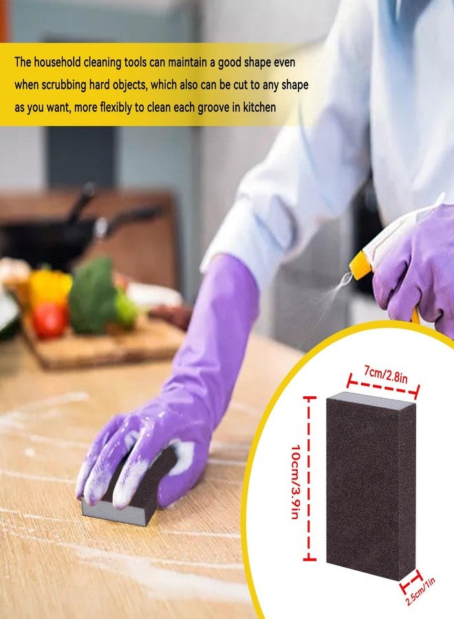Gsycle 12Pcs Carborundum Sponge Nano Emery Sponges, Pot Cleaning Pads with Carborundum Sponge Brush Eraser Scrub for Kitchen - Image 3