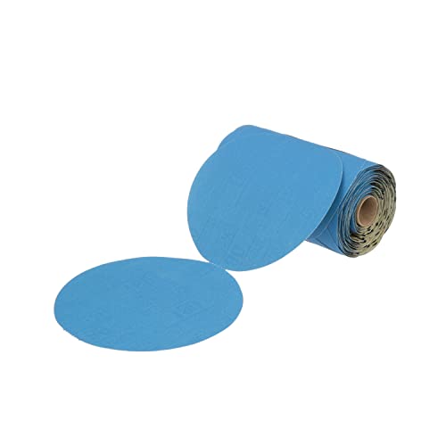 3M Stikit Blue Abrasive Disc Roll, 36206, No Hole, 6 in, 180+ Grade, Pack of 100, Automotive Sanding Discs for Coating Removal, Body Repair, Auto Sanding, Primer Sanding - Image 1