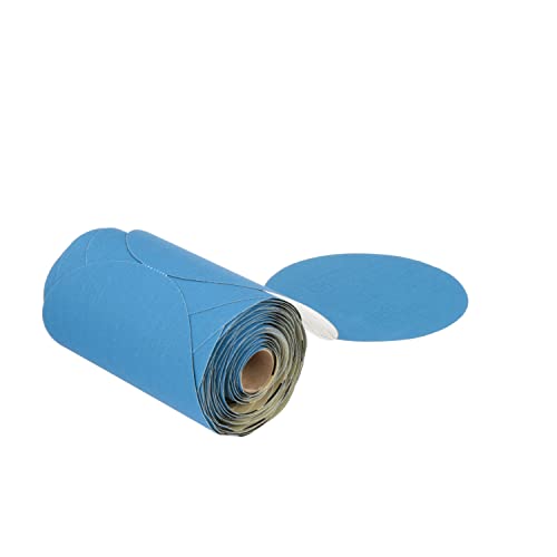 3M Stikit Blue Abrasive Disc Roll, 36206, No Hole, 6 in, 180+ Grade, Pack of 100, Automotive Sanding Discs for Coating Removal, Body Repair, Auto Sanding, Primer Sanding - Image 2