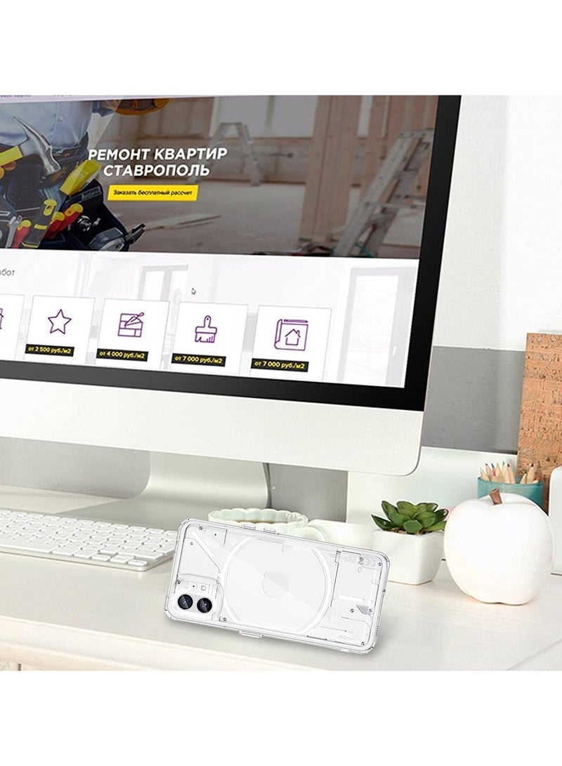 جولدن ماسك جراب شفاف مع اطار فور نوثينج فون 1 - (شفاف) - Image 3