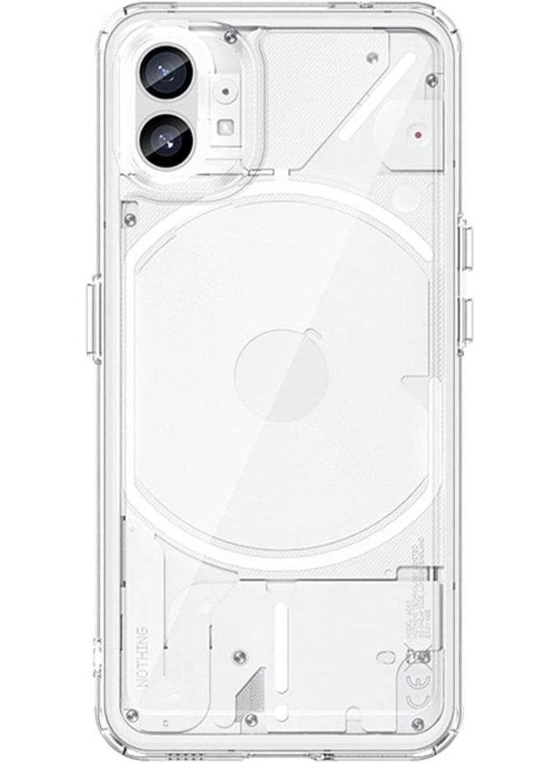 جولدن ماسك جراب شفاف مع اطار فور نوثينج فون 1 - (شفاف) - Image 1