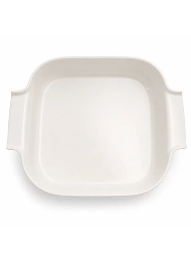 Danny Home Square Porcelain Baking Dish with Handles, 30.7 × 25 × 6.8 cm Ceramic Oven Baking Dish, Deep White Casserole Dish for Lasagna, Roasting, Baking, Serving and Meal Preparation - Image 3