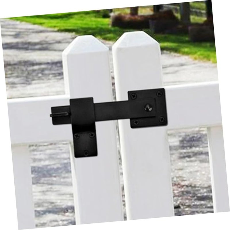Wrought Iron Barn Door Lock Latch Set For Bedroom Gate - Image 4
