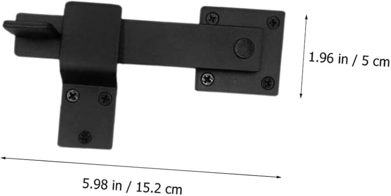 Wrought Iron Barn Door Lock Latch Set For Bedroom Gate - Image 3
