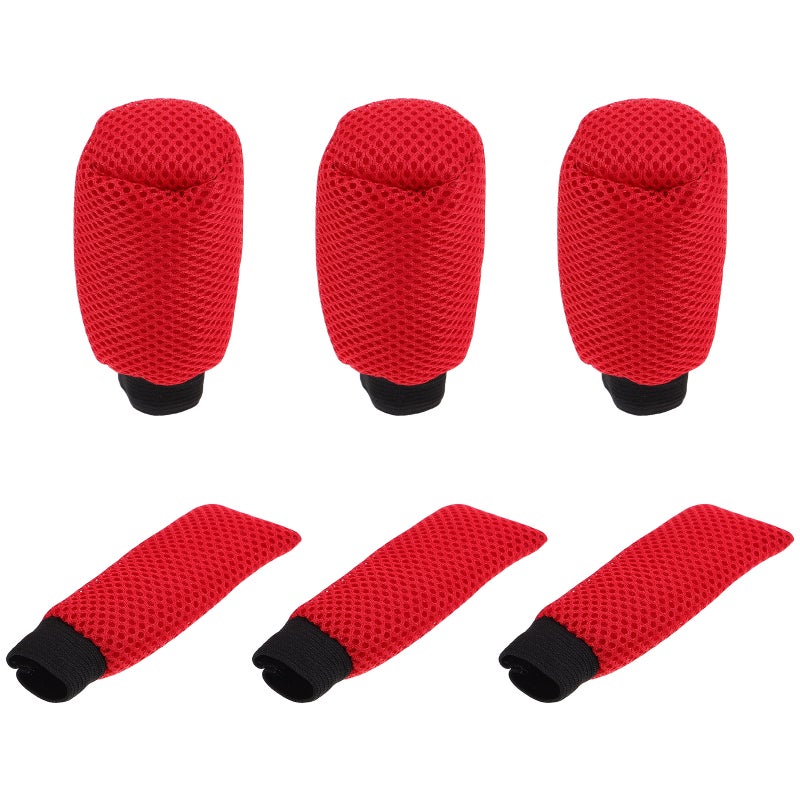 3 Sets Shift Knob Cover Automatic Shifter Knob Cover Car Shift Gear Cover Gear Shift Knob Cover Hand Brake Cover Car Decor - Image 1