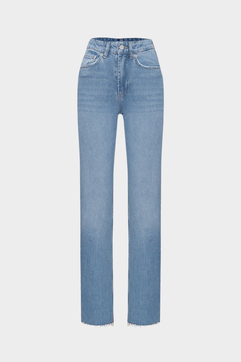 Açelya Okcu AÇELYAOKCU High Waist Straight Leg Seamless Jean  - Image 1