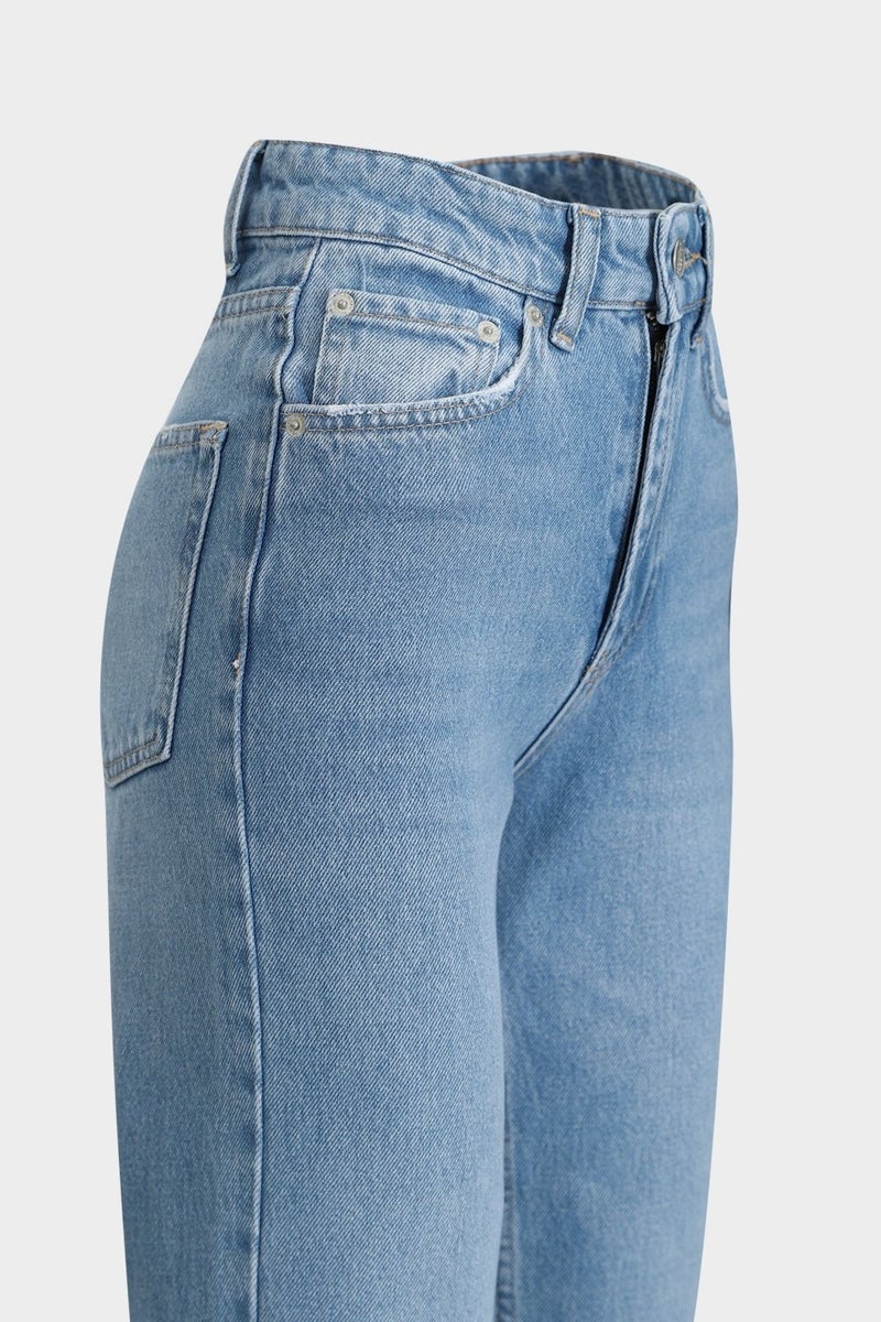 Açelya Okcu AÇELYAOKCU High Waist Straight Leg Seamless Jean  - Image 3