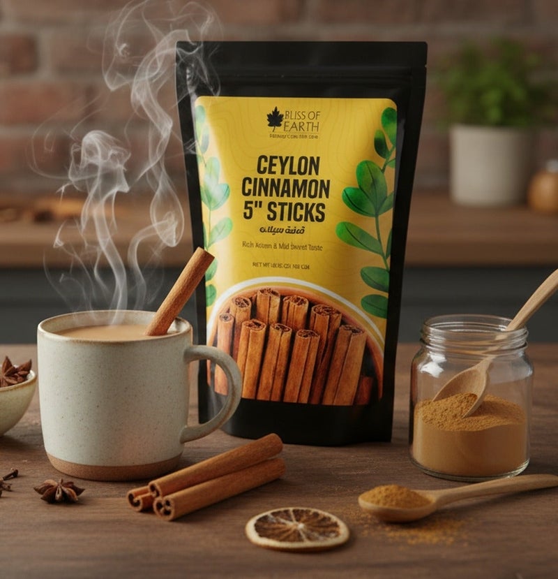 Bliss of Earth Ceylon Cinnamon Sticks 200g, Premium Sri Lankan True Cinnamon, Sweet & Mild Flavored Whole Dalchini Sticks for Tea, Coffee, Baking & Cooking - Image 2