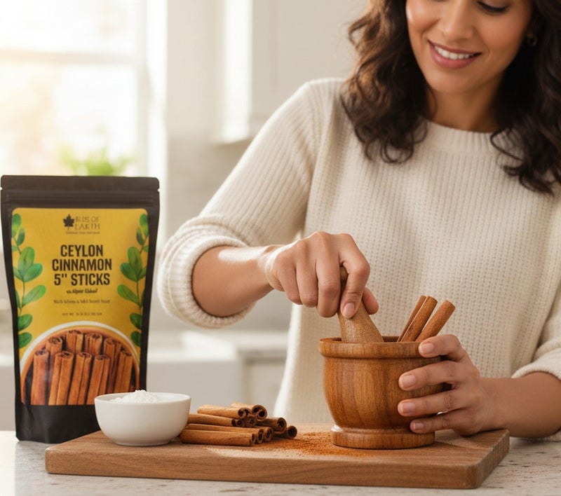 Bliss of Earth Ceylon Cinnamon Sticks 200g, Premium Sri Lankan True Cinnamon, Sweet & Mild Flavored Whole Dalchini Sticks for Tea, Coffee, Baking & Cooking - Image 3