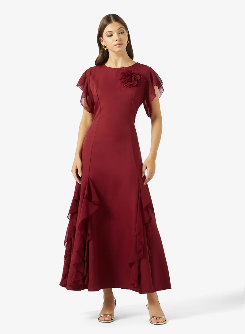 ايلا A-line Ruffled Dress