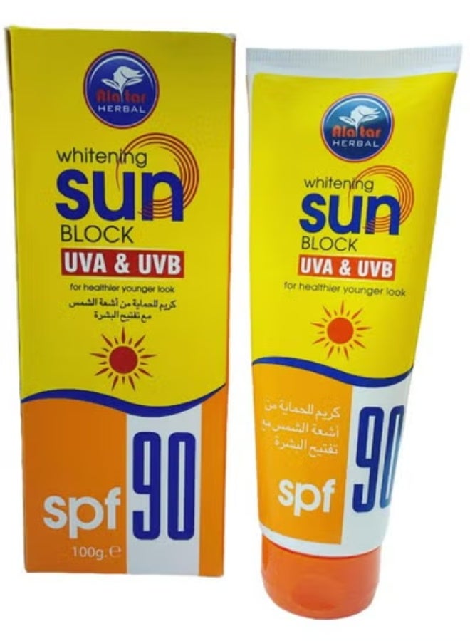 Sun Protection Cream With Skin Lightening, 100 g, 90 SPF