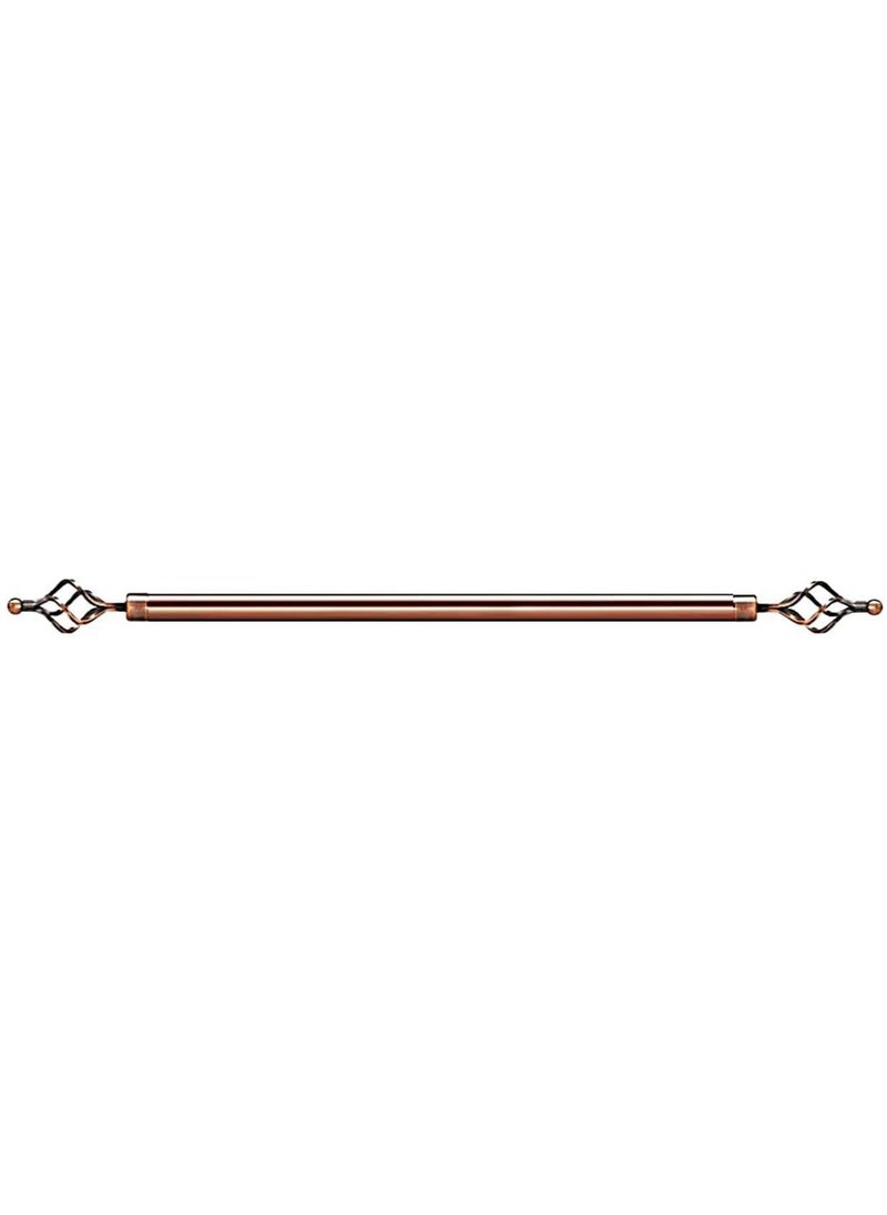 DubaiGallery Roman Pole Style Extendable Curtain Rod, Metal Single Rod Window Treatment Rod Drapery Rod  - Image 1