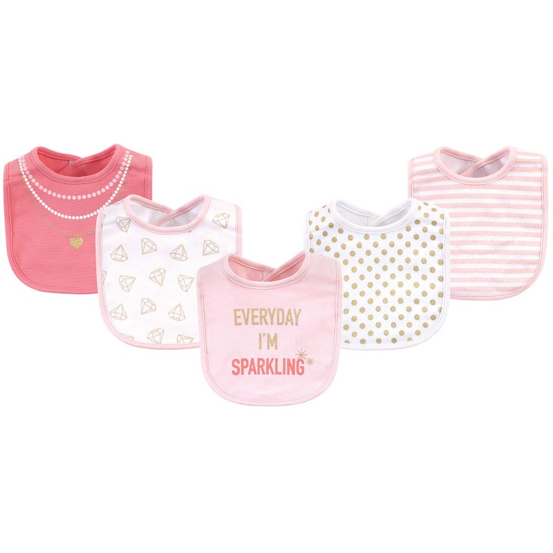 Little Treasure Unisex Baby Cotton Bibs, Sparkling, One Size - Image 2