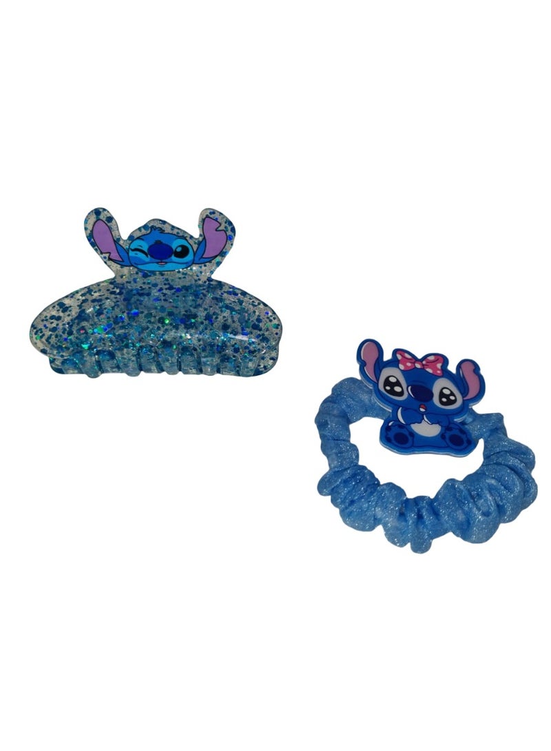 STITCH Adorable Stitch Hair Accessory Set with Pouch – 4-Piece Gift Pack - Image 4