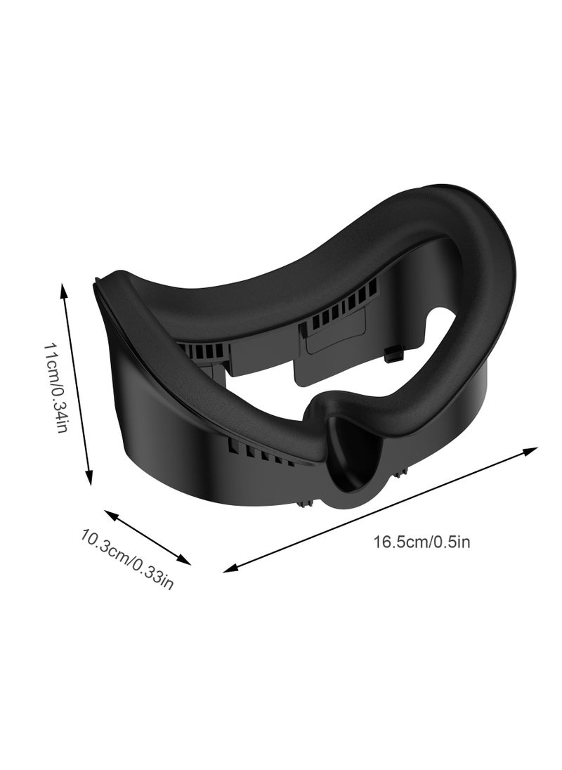 STARTRC GAMES - VR Facial Interface and Face Pad for Meta Quest 3, Replaceable Ice Silk Lycra & Sweat-Proof PU Leather Pad,with Air-Circulation Design Facial Interface Accessories for Oculus Meta Quest 3 - Image 1