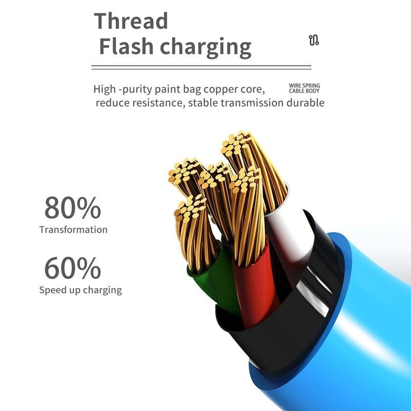 SAMERIO Bracelet Charging Cable Portable 8.9in Short Travel Charger Personality Punk Braided Leather Wrist Cord for iPhone Interesting Valentine's Day/Birthday/Thanksgiving Day Gift - Image 3