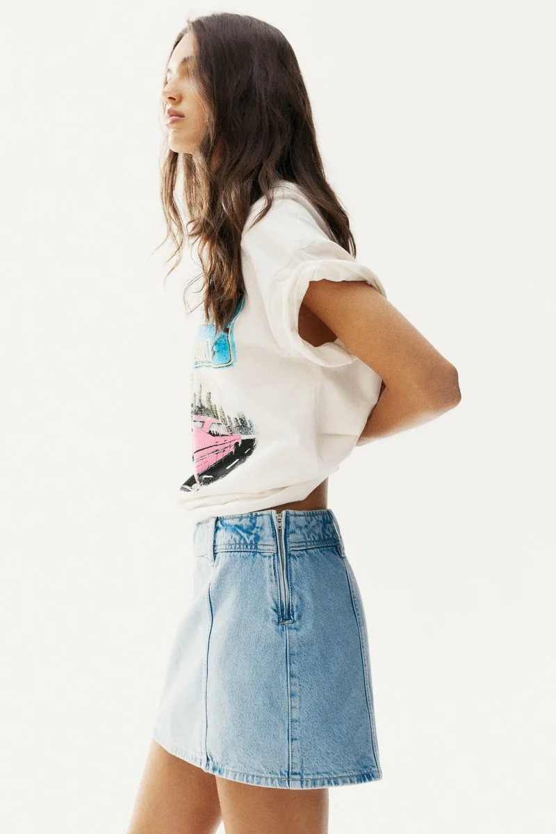 H&M Denim mini skirt