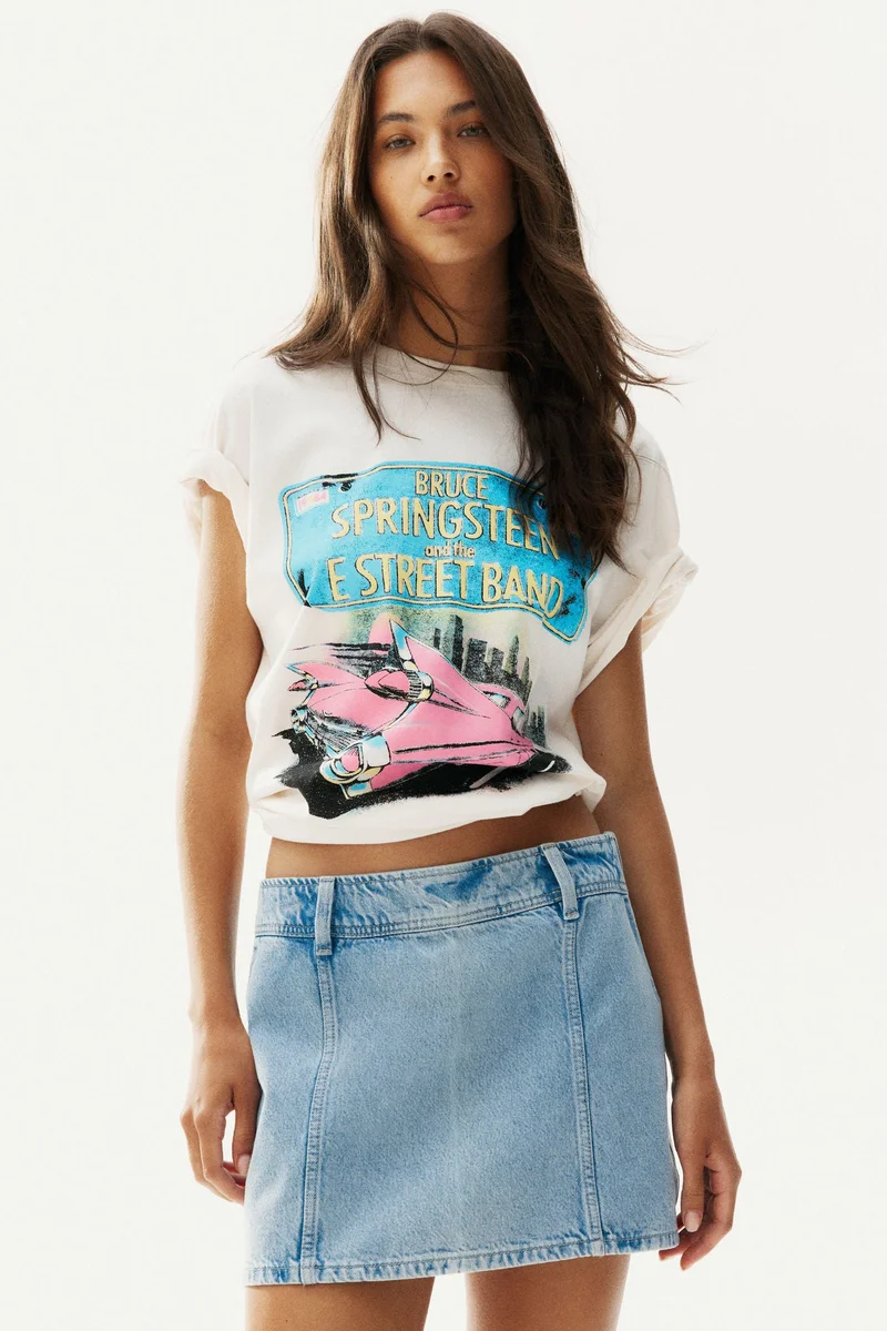 H&M Denim mini skirt