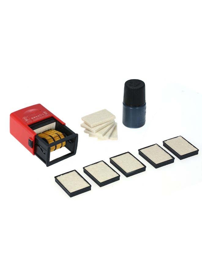 NIBEMINENT Handheld Portable Date Stamp Printer Black/Red - Image 2