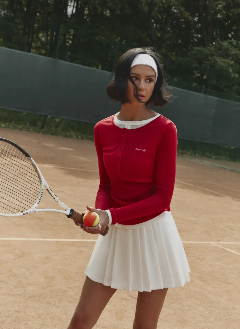 Lichi Dual longsleeve with buttons on the collar