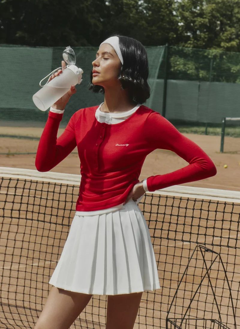 Lichi Dual longsleeve with buttons on the collar