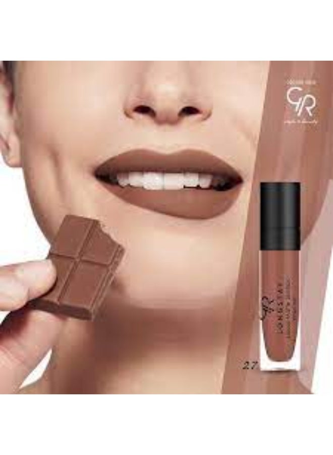 Golden Rose Kiss Proof Long Wearing Longstay Liquid Matte Lipstick - 27 - Image 2