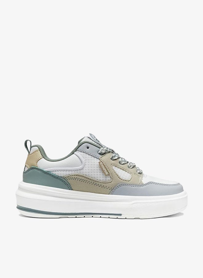 CAMPUS Women’s Cute Low Top Sneakers – Stylish Color-Block Design Shoes with Patterned Lace Detailing - Image 3