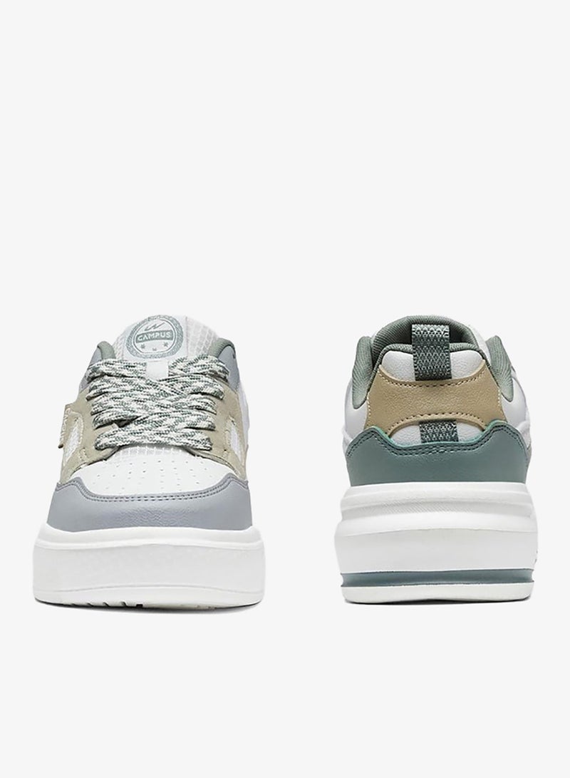 CAMPUS Women’s Cute Low Top Sneakers – Stylish Color-Block Design Shoes with Patterned Lace Detailing - Image 4