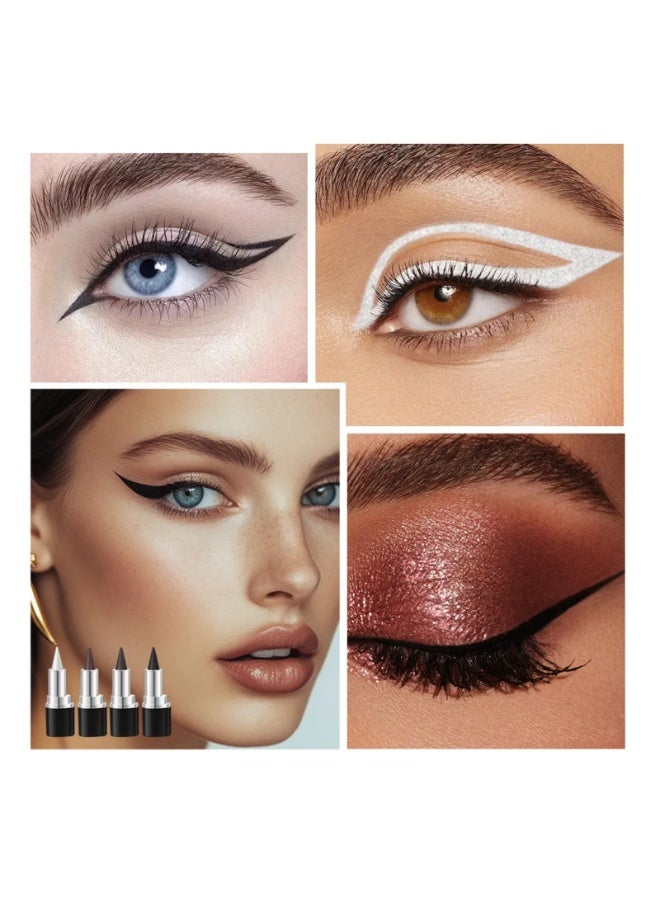 lakerain Long Wear Gel Eyeliner Creamy Gel Eyeliner Pen Smudge Proof Waterproof Sweat-proof Long Lasting Eyeliners Stick Multi Use Eye Makeup Lip Liner Eyeshadow Eyebrow Pencil Dark Brown 02 - Image 4