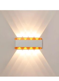 Next Life Modern Up and Down LED Wall Lamp Indoor Outdoor Wall Light Waterproof Wall sconce For Garden Lawn And Balcony White Gold Frame  - Image 5