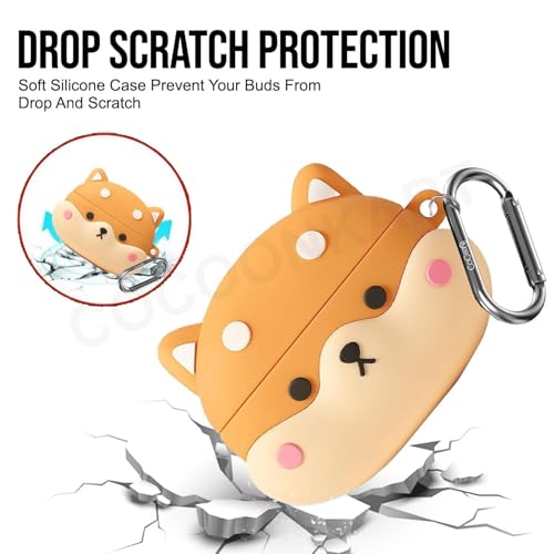 Cocoonkart Cartoon Case Cover Compatible for OnePlus Nord Buds 3r (2025) -Shiba - Image 5
