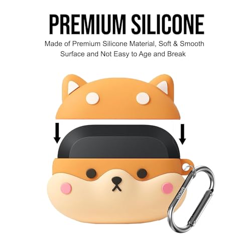 Cocoonkart Cartoon Case Cover Compatible for OnePlus Nord Buds 3r (2025) -Shiba - Image 4