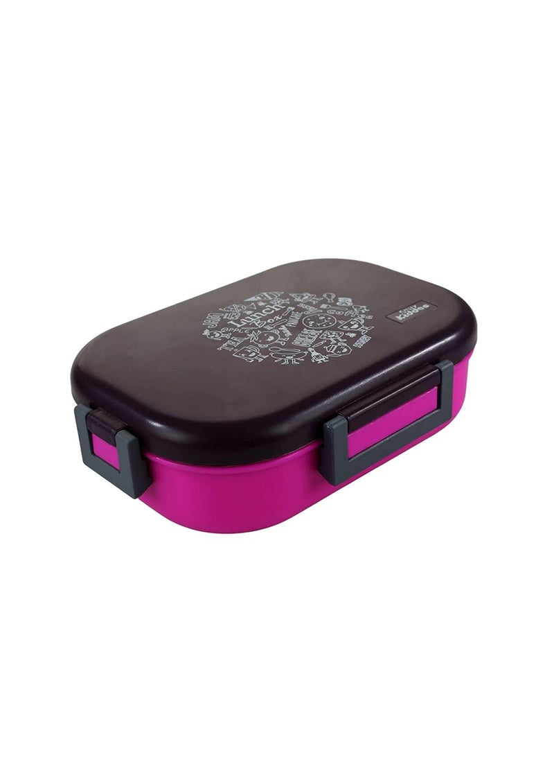 SMILY KIDDOS - Smily Kiddos Kids Stainless Steel Insulated Lunch Box Pancake Theme - Purple |Age Above 3 Years| 100% BPA Free and Food Grade - Image 1