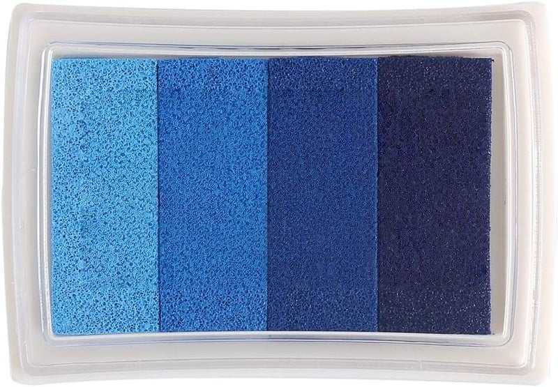 Stamp Ink Pads for Paper Wood Fabric for Finger Paiting Printing (Blue)