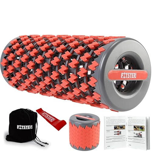 Fitster Collapsible Foam Roller for Exercise and Recovery (13 Inches), Easily Portable at 5.5 inches (Red) - Image 1