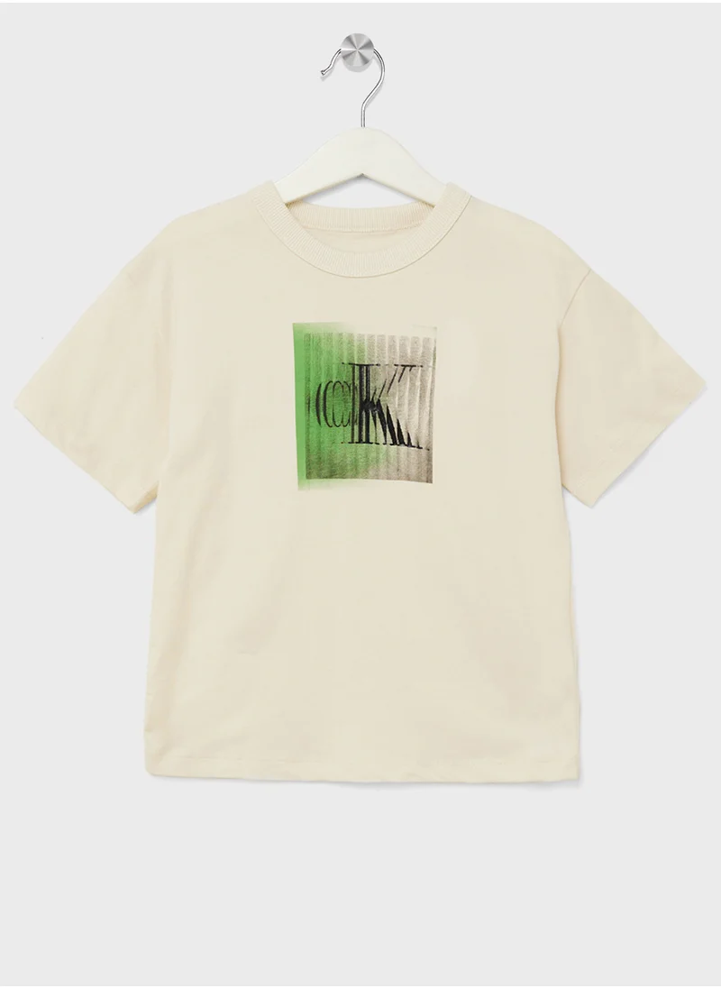 كالفن كلاين جينز Kids Essential Logo T-Shirt