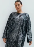 H&M Sequin Shift Dress