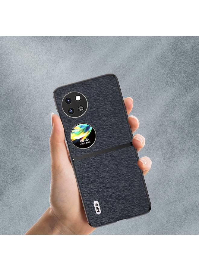 S-TOP Case For Huawe Pocket 2 ABEEL Genuine Leather Elegant Black Edge Phone Case - Image 4