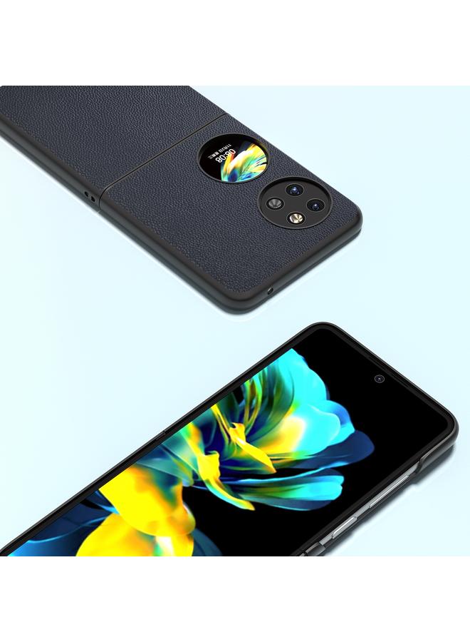 S-TOP Case For Huawe Pocket 2 ABEEL Genuine Leather Elegant Black Edge Phone Case - Image 5