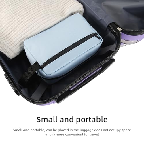 Icramsy Travel Toiletry bag Toiletry bag for women men Hanging Cosmetic bag Travel accessories for Women Men (Sky blue) - Image 5