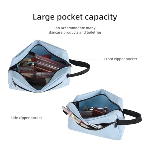 Icramsy Travel Toiletry bag Toiletry bag for women men Hanging Cosmetic bag Travel accessories for Women Men (Sky blue) - Image 4